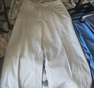 Ann Taylor Classic White Trousers